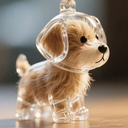 A Random Transparent Small Dog Storage Box For Keeping And Preserving Dog Hair As A Keepsake.