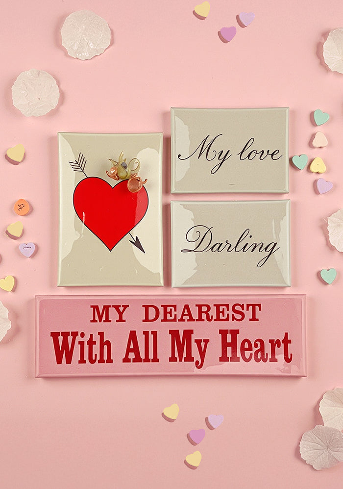 A Study of the Heart Decoupage Glass Tray - Ben's Garden