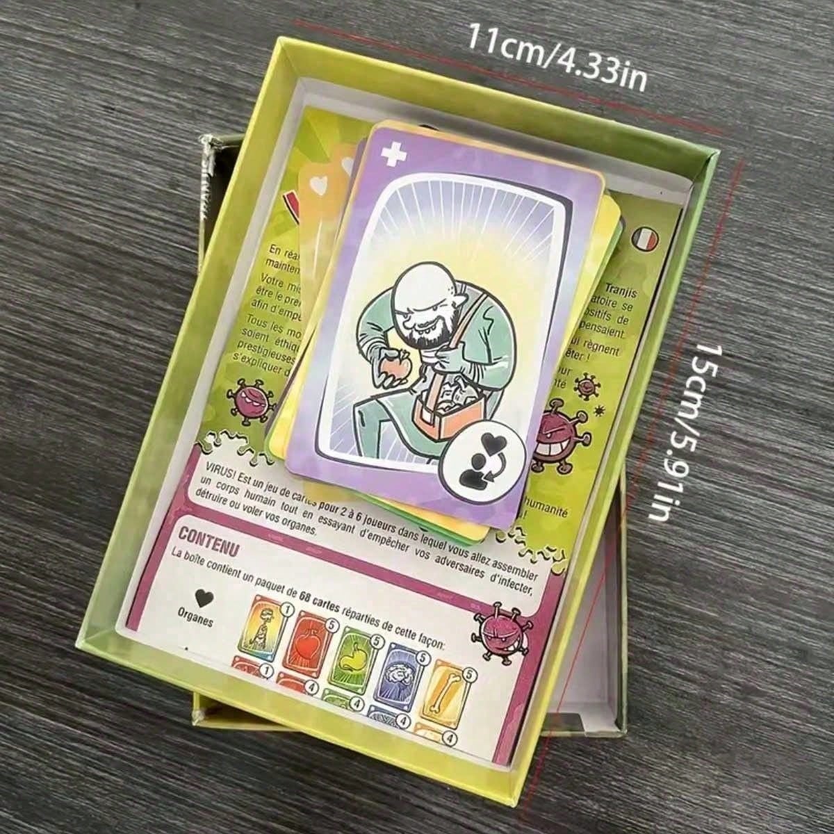 A Virus-Themed Card Game! This Is A Strategic Card Game Suitable For Multiplayer Gatherings, Combining Fun And Intellectual Challenge, Supporting 2 To 8 Players. The Game Features An Independent Packa