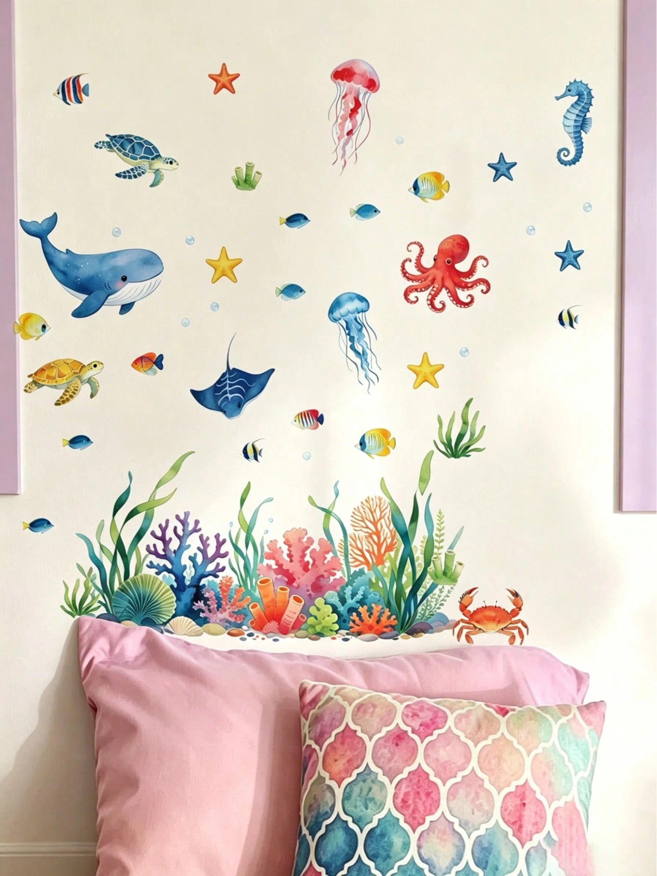 ABC Alphabet Pencil Rocket Wall Decal, Kids Learning Cartoon Sticker, Home Wall Art Decor, Nursery Boys Girls Room, Removable Self-Adhesive Room Art