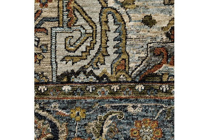 Oriental Weavers Area Rugs Aberdeen  Area Rugs 1144Q Navy Heriz By OWRugs