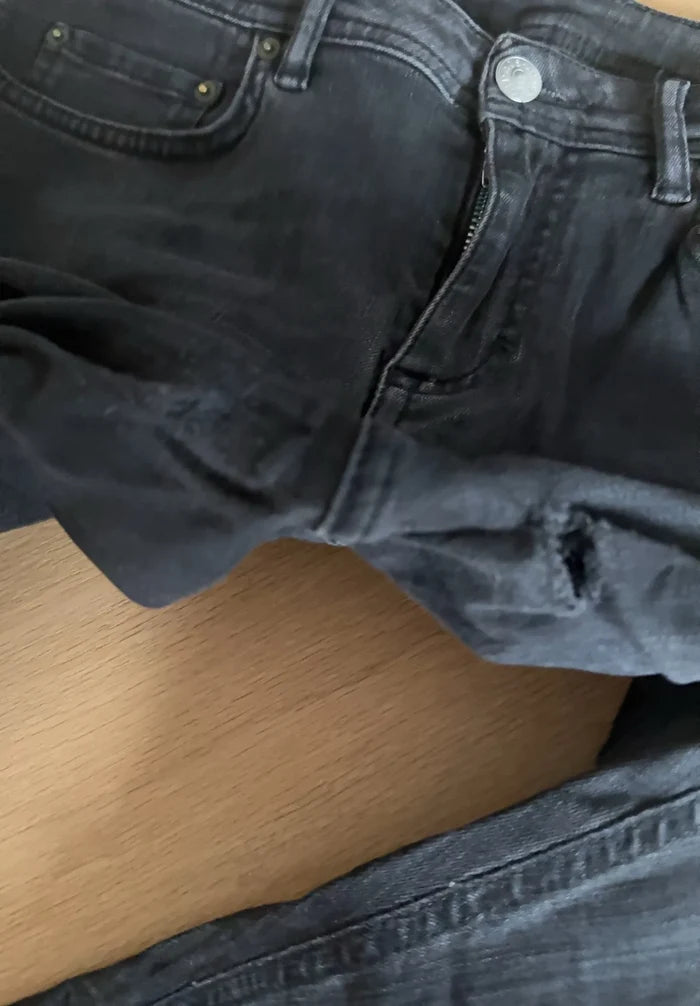 Acne Studios Climb Used Blk-jeans