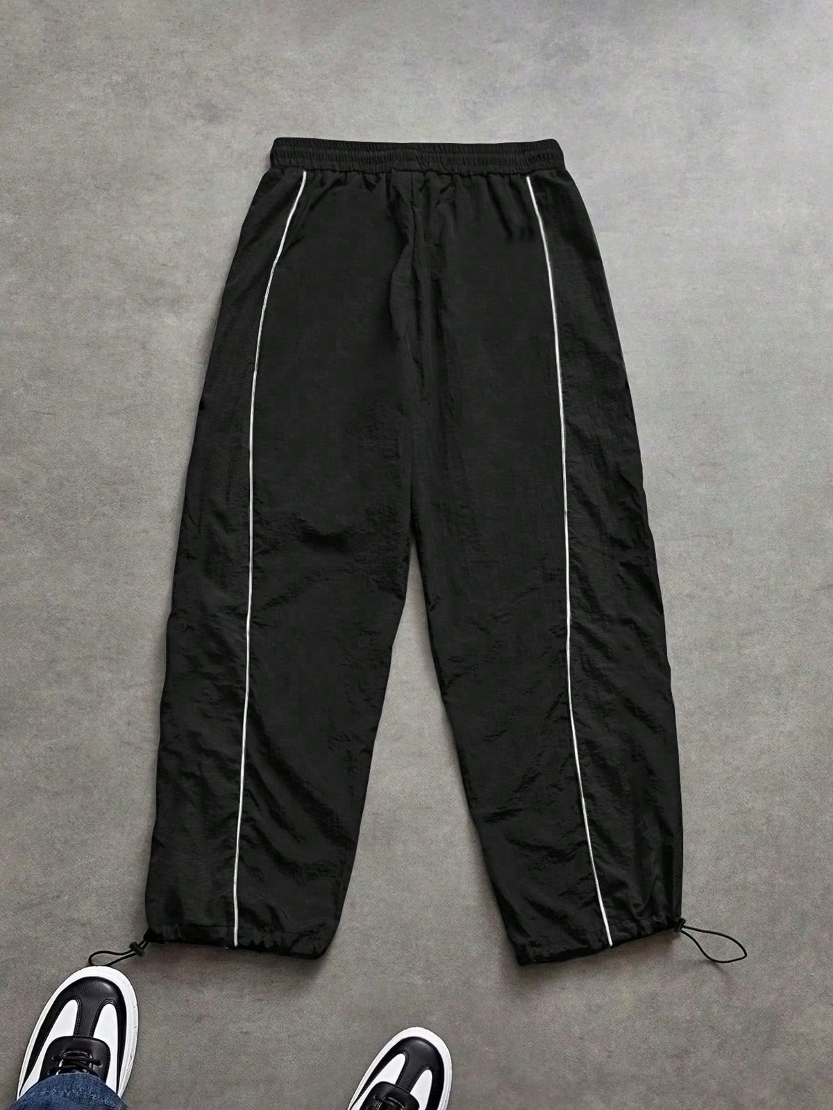 Acti Log Men's Plus Size Drawstring Waist Letter Print Casual Daily Sports Long Pants