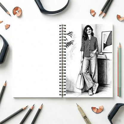 Adult High Fashion Picture Book For Calm Mind & Focus A5 Size 30 One Side Print Thick Pages Spiral Binding Stress Relief Art Therapy Brain Exercise Gift For Friends Couples