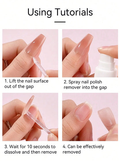 AiFer 1 Bottle 60ml Nail Glue Remover, Suitable For Press-On Nails, Easily Removes Solid Nail Glue And Gel Polish, Not For Gel Base Coat Or Gel Polish.