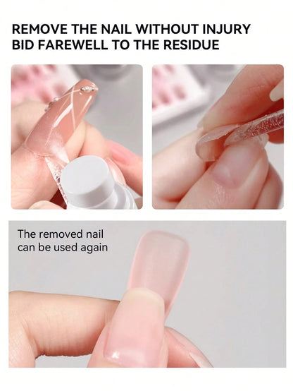 AiFer 1 Bottle 60ml Nail Glue Remover, Suitable For Press-On Nails, Easily Removes Solid Nail Glue And Gel Polish, Not For Gel Base Coat Or Gel Polish.
