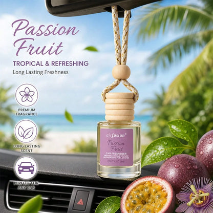 AIR FUSION 1 Bottles Car Air Hanging Fragrance Oil Diffuser, Car Air Freshener Diffuser For Essential Oils Scents Fragrance Aromatherapy Automobile Diffuser,17 Fragrances All Ages, Long-Lasting Fragra