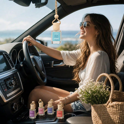 AIR FUSION 1 Bottles Car Air Hanging Fragrance Oil Diffuser, Car Air Freshener Diffuser For Essential Oils Scents Fragrance Aromatherapy Automobile Diffuser,17 Fragrances All Ages, Long-Lasting Fragra