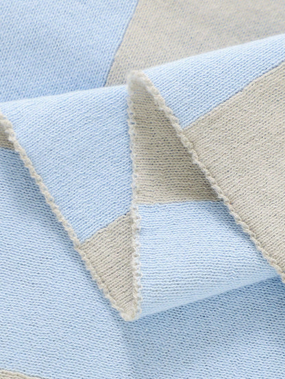 All Season Baby Swaddle Blanket, Newborn Receiving Blanket, Knitted Stroller Blanket, Infant Blanket, Baby Essentials 100*80cm