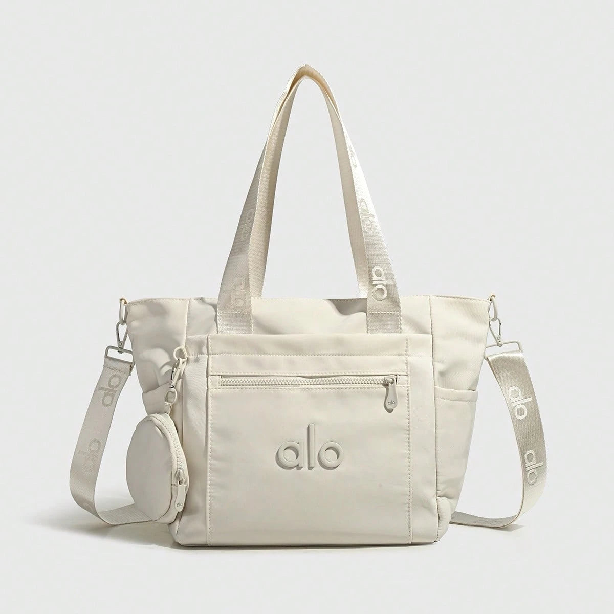 Alo Style Women's Gym Duffel Bag Lightweight Travel Shoulder Tote With Crossbody Strap For Fitness, Yoga & Weekend Trips
