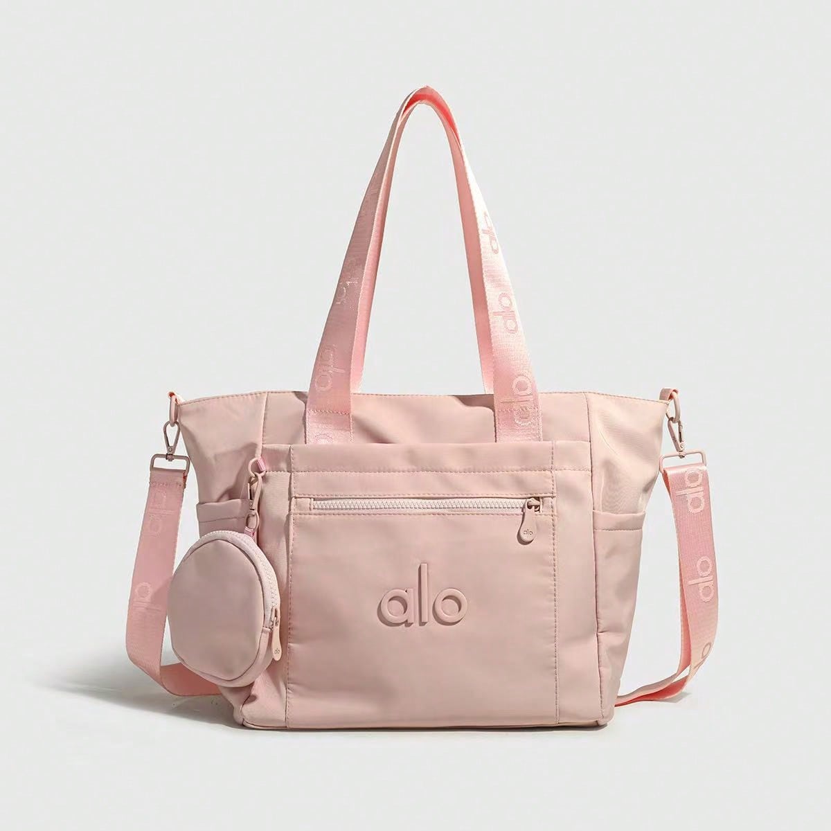 Alo Style Women's Gym Duffel Bag Lightweight Travel Shoulder Tote With Crossbody Strap For Fitness, Yoga & Weekend Trips