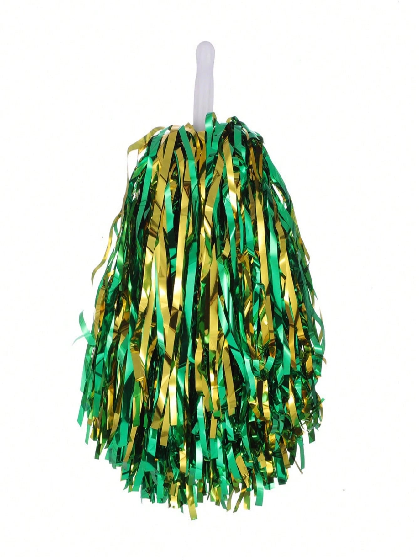 Aluminum Foil Long Thin Ribbon Cheerleading Pom Poms, PE Material Waterproof 20g Ribbon Handle Baton, Reusable Handle Pom Poms, Suitable For Cheerleading Support Pom Poms, Dance Team Performance Tools