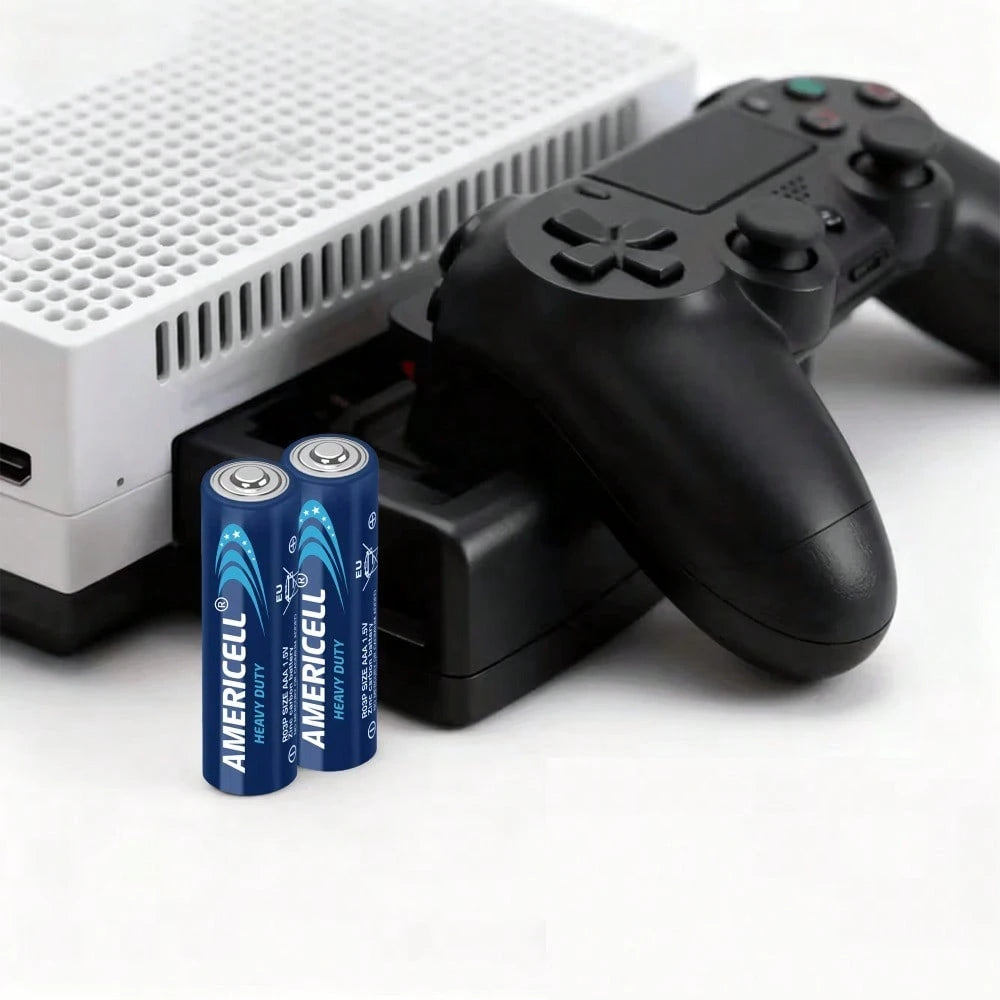 AMERICELL 40 Pcs AA & AAA Combo Pack Batteries, 1.5V Carbon Battery, Suitable For Keyboards, Clocks, Remote Controls, Toys, Flashlights, Razors, Alarm Clocks, Disposable Battery, Non-Rechargeable
