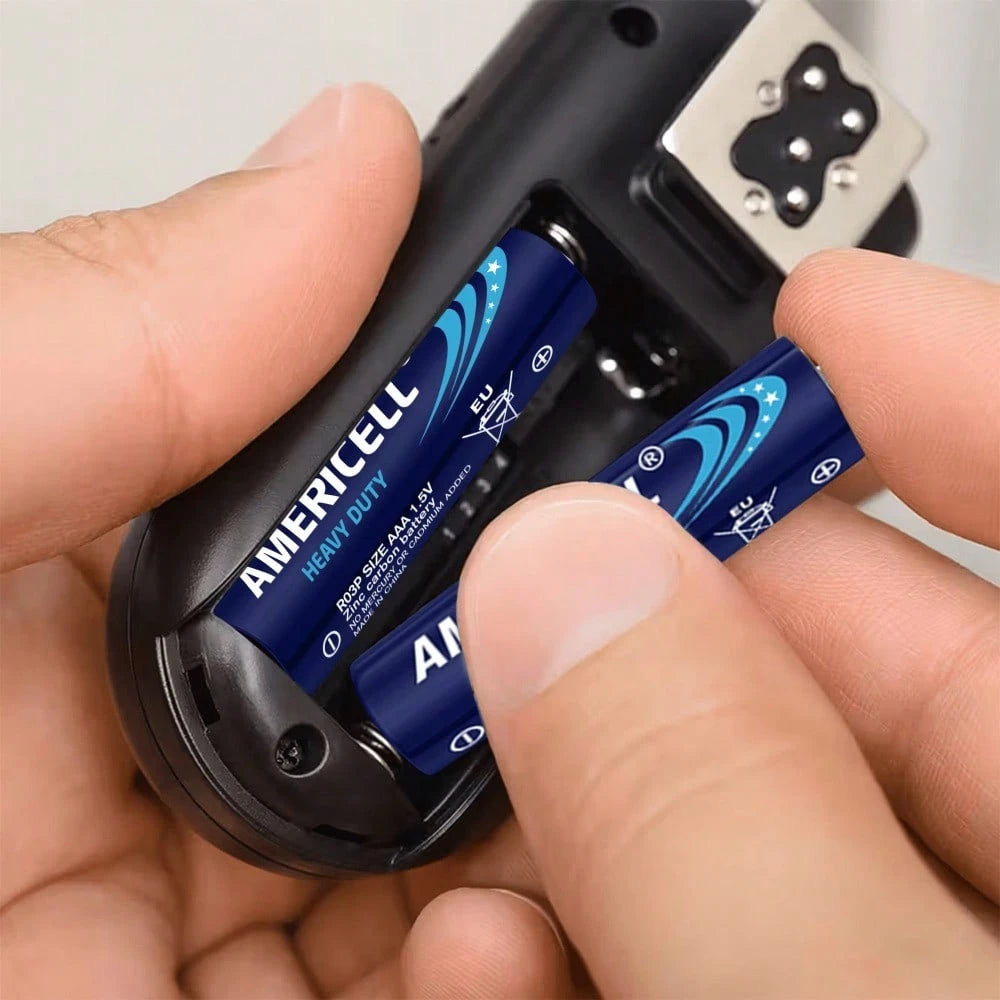 AMERICELL 40 Pcs AA & AAA Combo Pack Batteries, 1.5V Carbon Battery, Suitable For Keyboards, Clocks, Remote Controls, Toys, Flashlights, Razors, Alarm Clocks, Disposable Battery, Non-Rechargeable