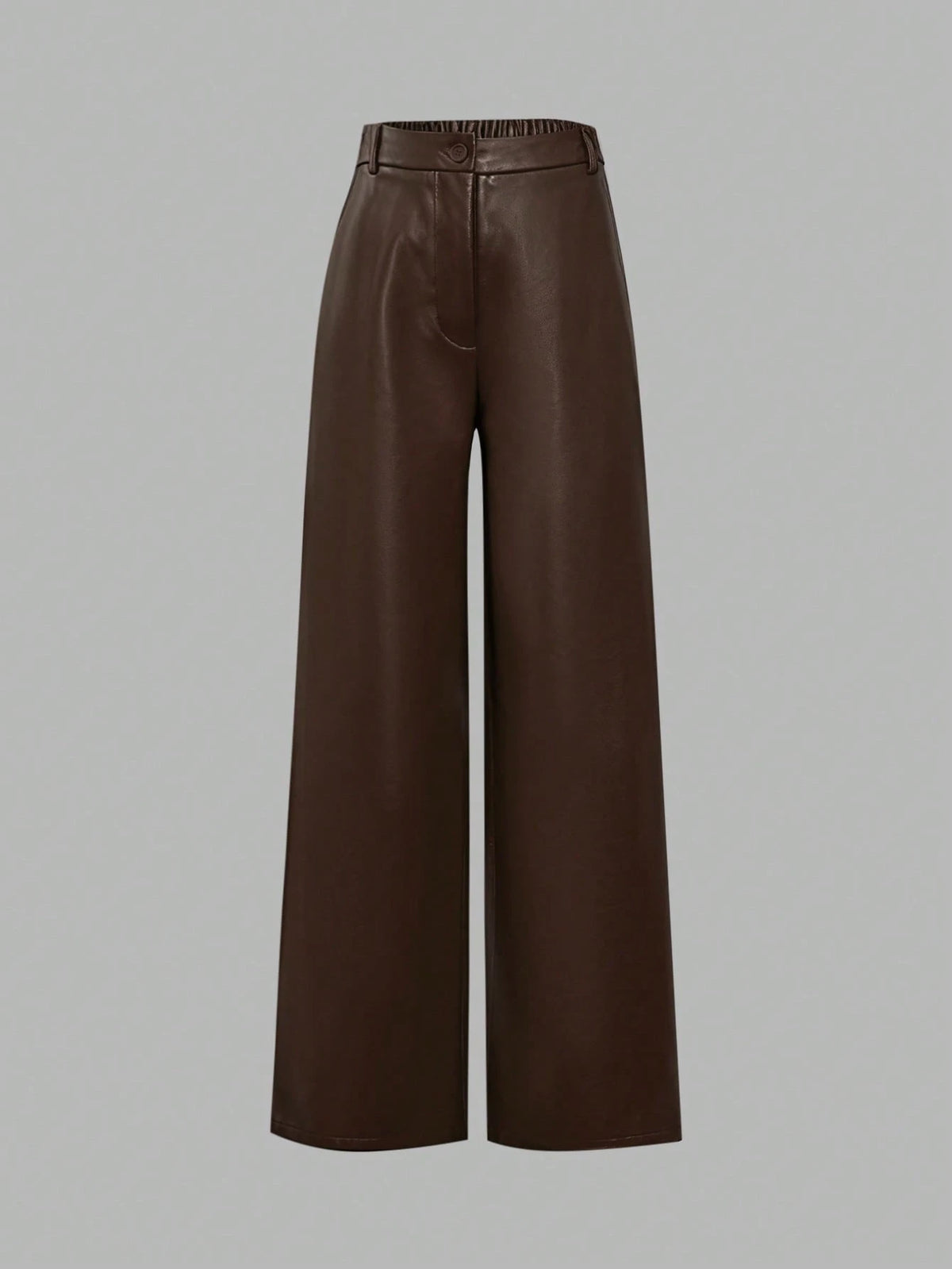 ANCHOSE Women's Elegant High Waist Pocket Design Flare Pants, Loose Fit, Early Autumn Spring