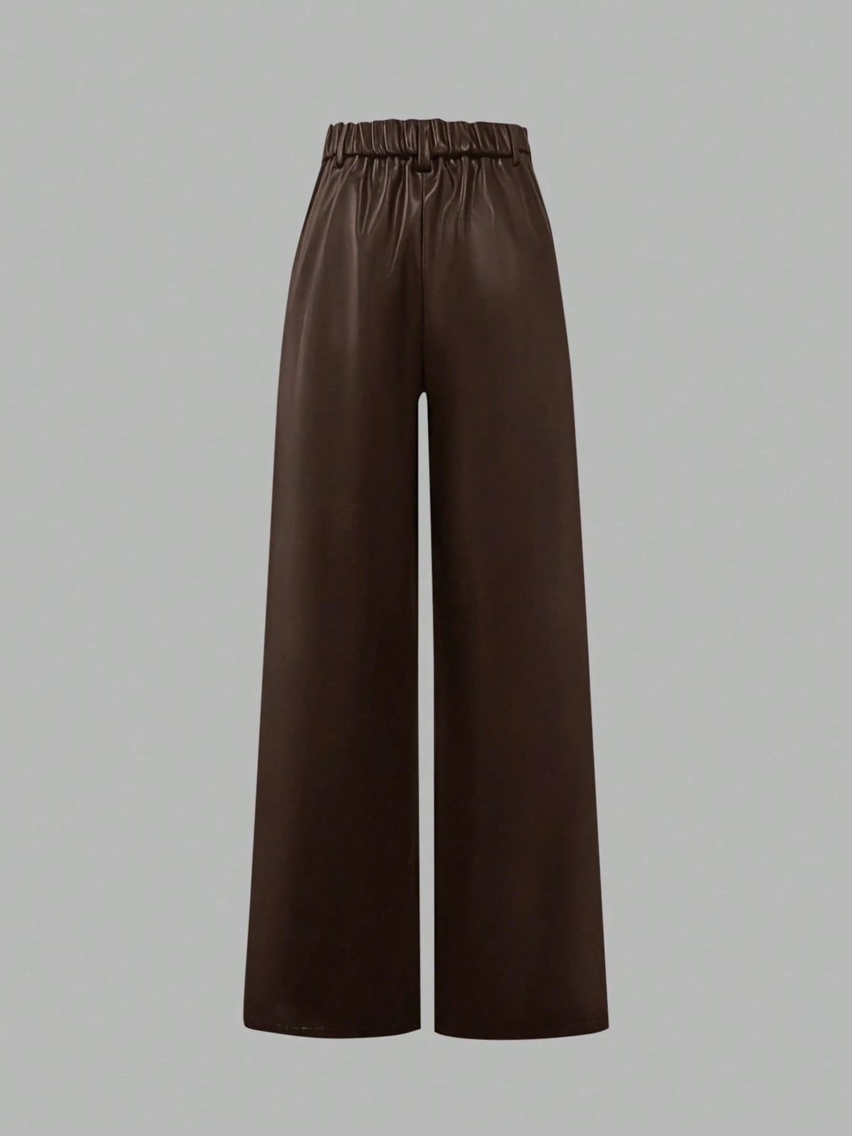 ANCHOSE Women's Elegant High Waist Pocket Design Flare Pants, Loose Fit, Early Autumn Spring