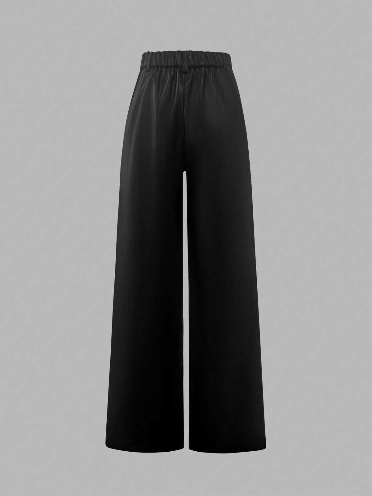 ANCHOSE Women's Elegant High Waist Pocket Design Flare Pants, Loose Fit, Early Autumn Spring
