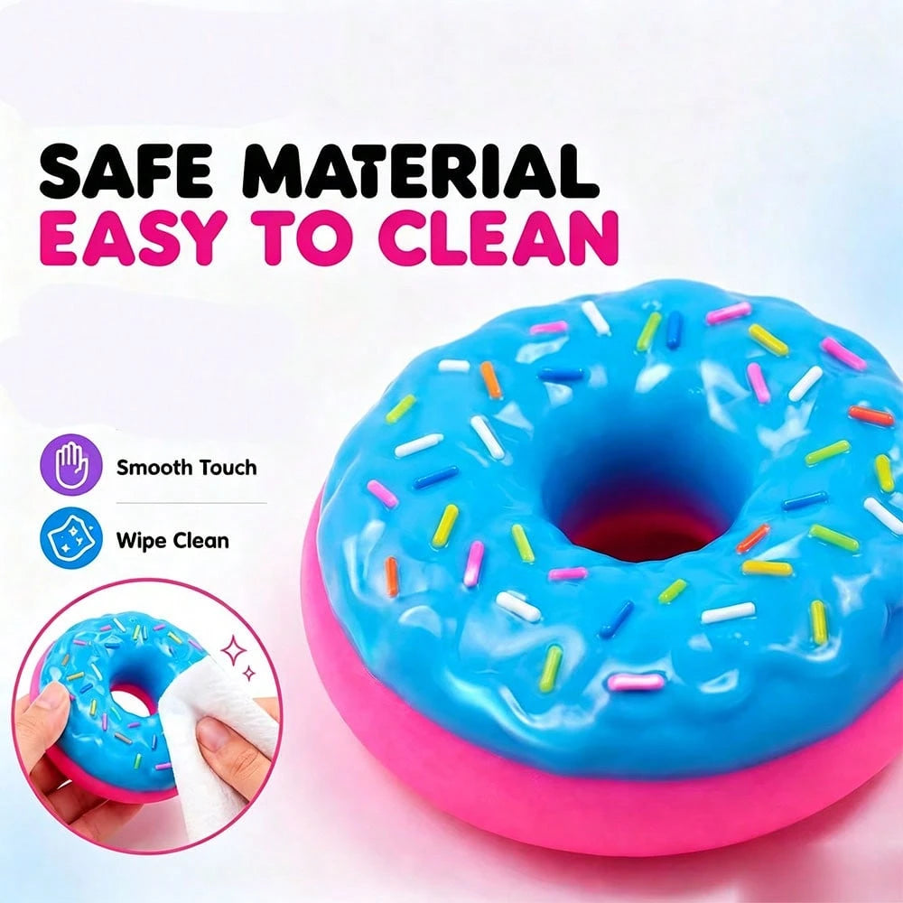 asmodee 1pc NeeDoh Schylling Donut Stress Relief Squeeze Toy, Suitable For Office Relaxation/Home Entertainment, Affordable Price, Fun And Interesting, Suitable As Graduation Gift, Wedding Gift, Toy