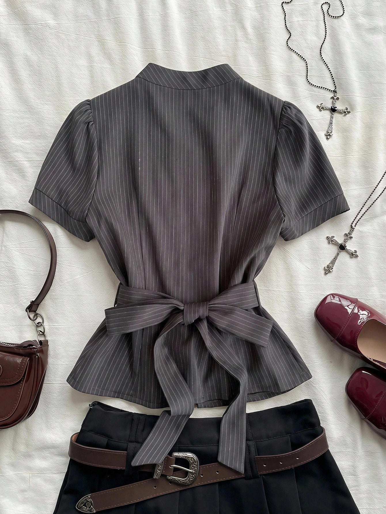 Attitoon Women's Summer Casual Striped Shirt