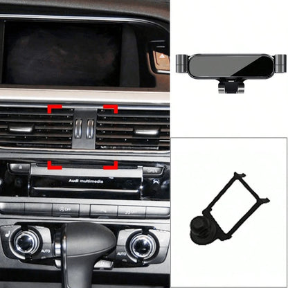 Audi Car Phone Holder, Gravity Navigation Mount, GPS Air Vent Clip Installation Accessory, Linear Gravity Fixed Car Mount, Universal Car Navigation Phone Holder, Compatible With A3 S3 8V 2014-2020/A4