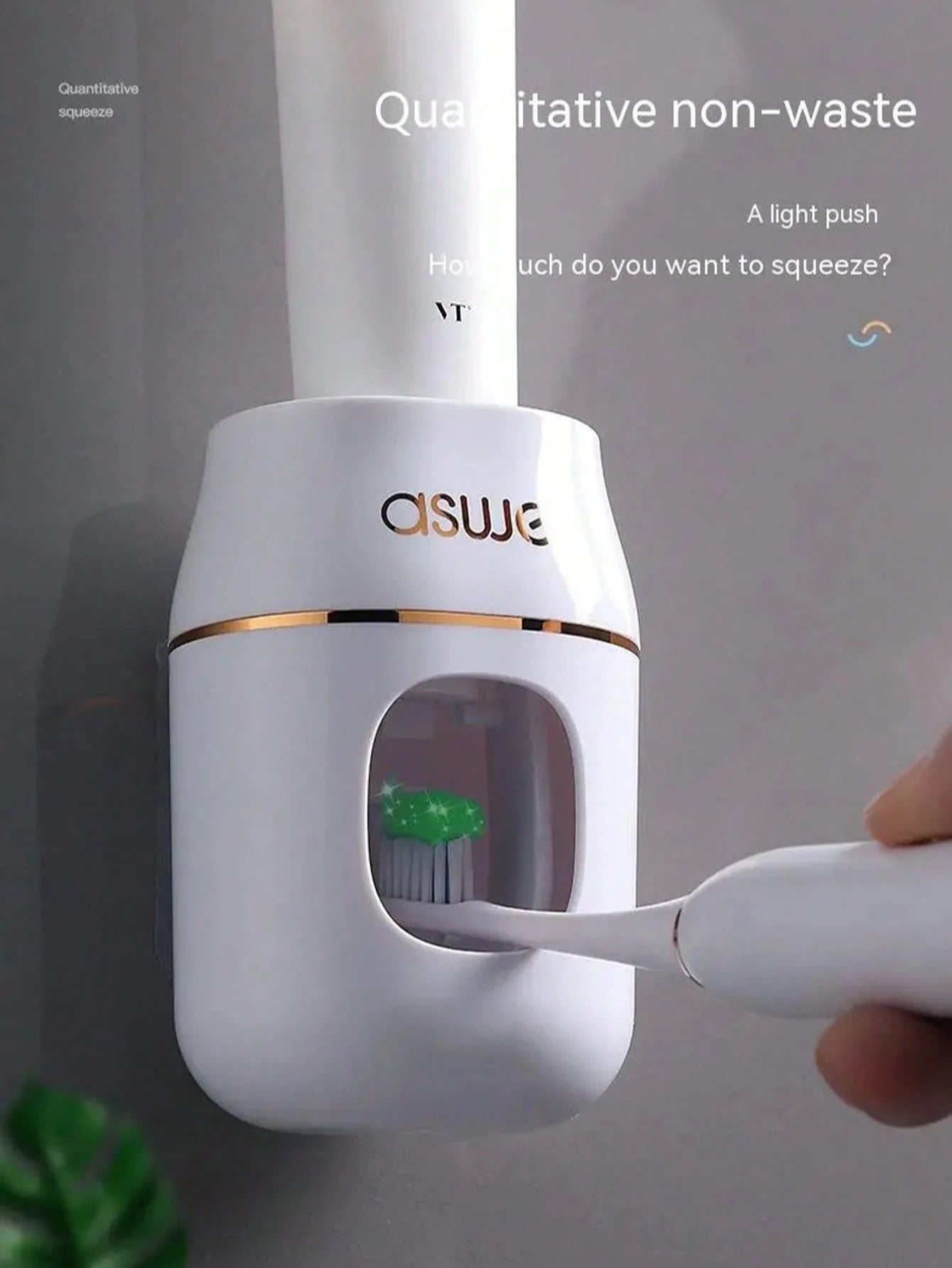 Automatic Toothpaste Dispenser Set, Wall-Mounted Toothpaste Squeezer No-Drill Bathroom Toothbrush Holder Home Bathroom Decor Fall Decor Back To School
