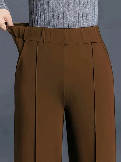 Autumn/Winter Women Wide Leg High Waist Casual Loose Trousers, Versatile Suit Pants Black Summer, Effortless Style