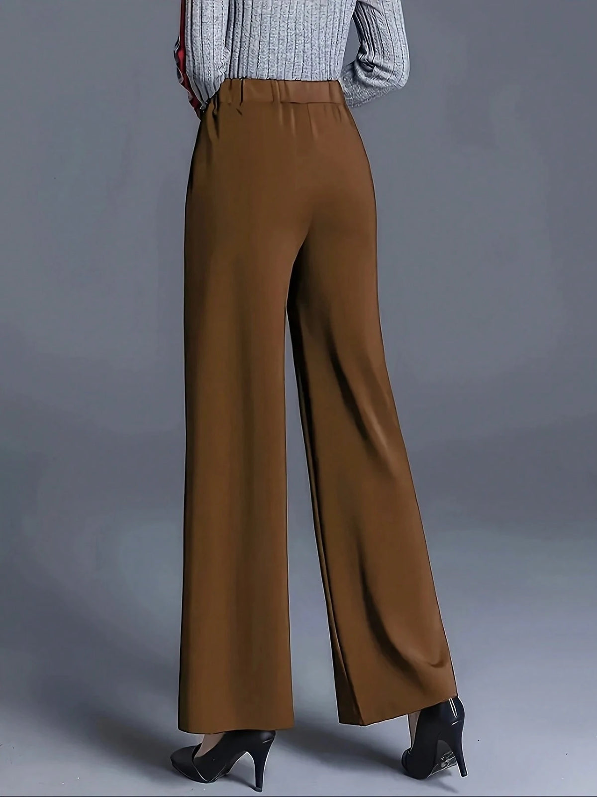 Autumn/Winter Women Wide Leg High Waist Casual Loose Trousers, Versatile Suit Pants Black Summer, Effortless Style