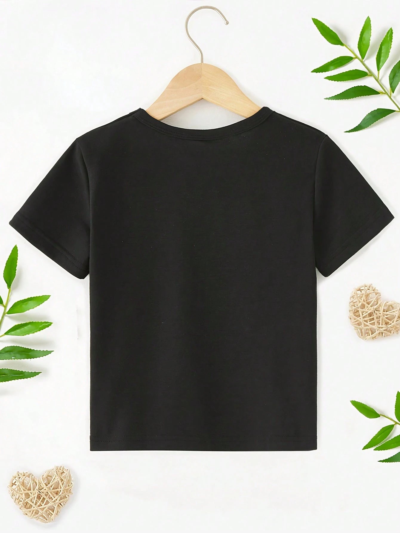 Baby Boy Casual Colorful Letter Slogan Print Short Sleeve T-Shirt, Fashionable