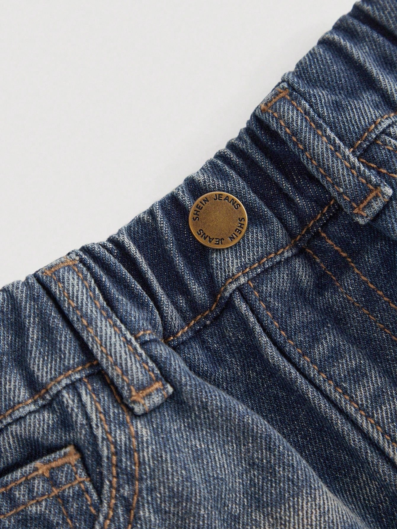 Baby Boy Casual Cute Vintage Star Design Fringed Ripped Loose Fit Blue Jeans,For Fall/Winter Outdoor Wear And Daily Wear