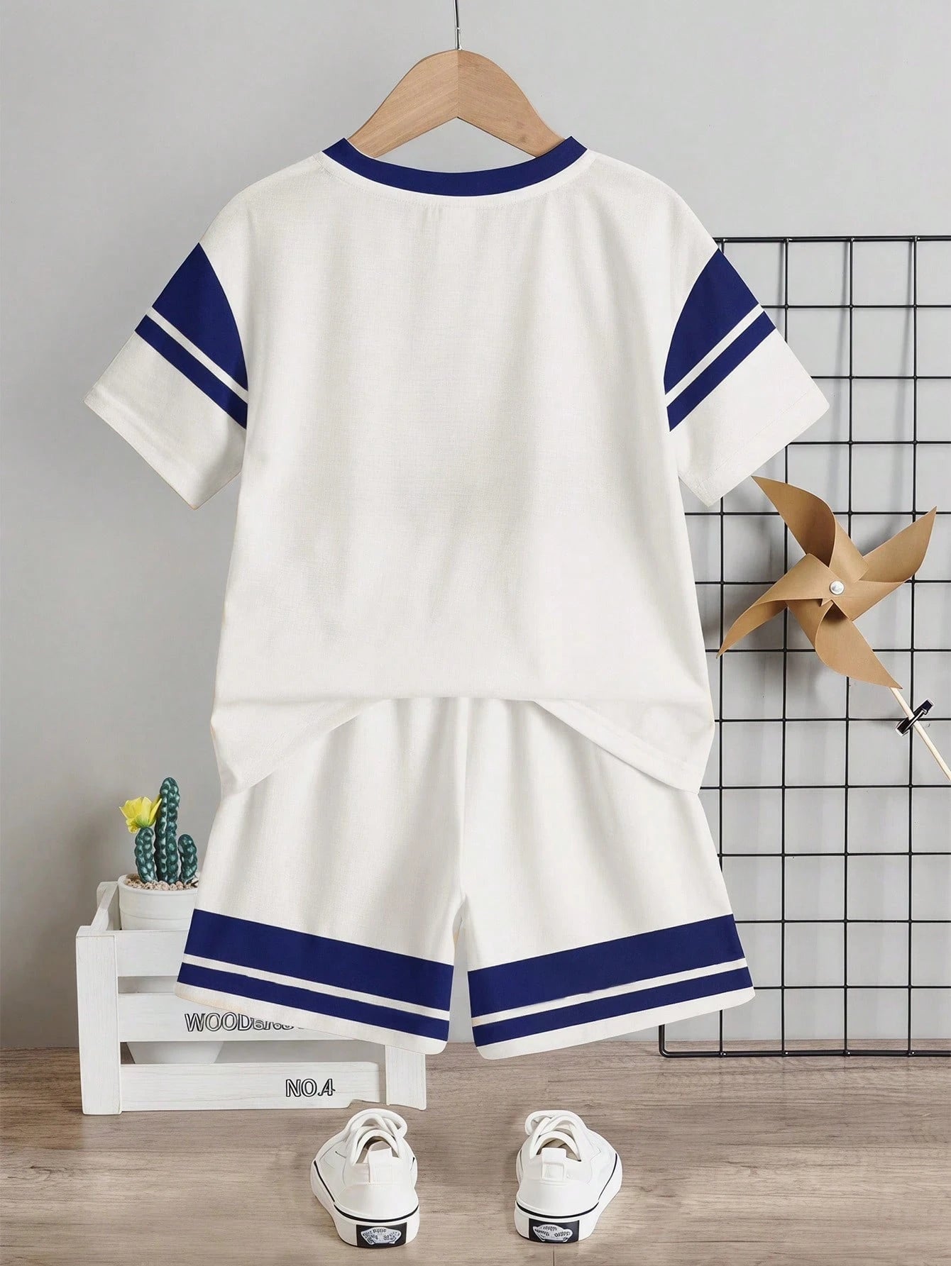 Baby Boy Casual Minimalist T-Shirt Set Suitable For Summer,Classic Cool Digits 6,7,Six,Seven,Sports Baseball Outfit