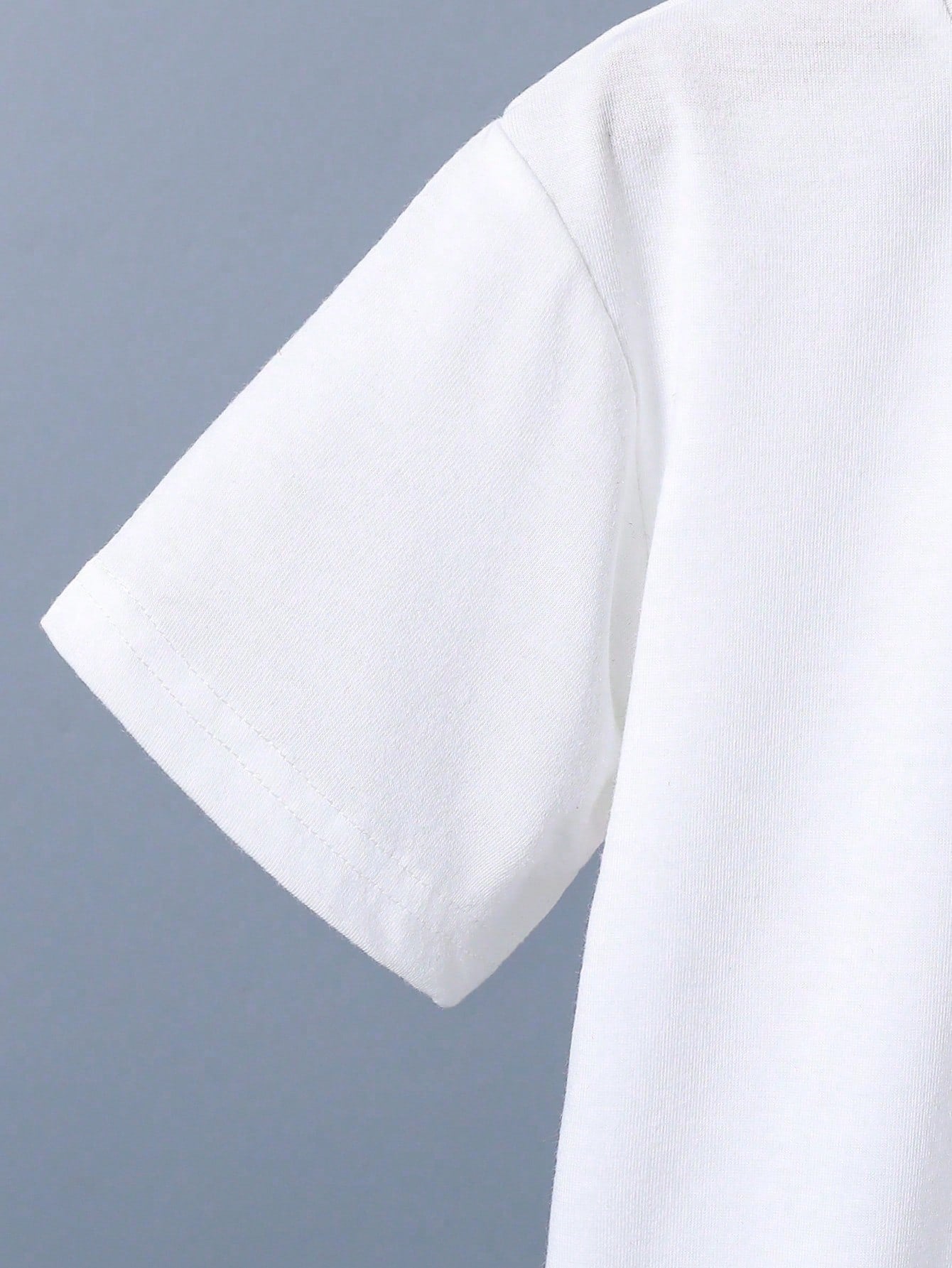 Baby Boy Summer Casual Vacation Daily Commute Fun Cartoon Letter Print Short Sleeve T-Shirt And Drawstring Waist Shorts Set