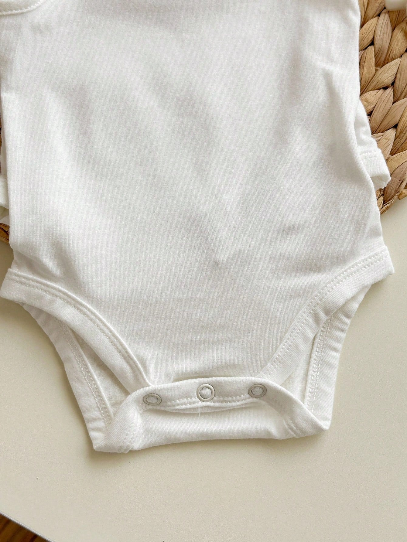 Baby Girl Casual Knitted Solid Color Bodysuit Camisole 3pcs/Set With Snaps