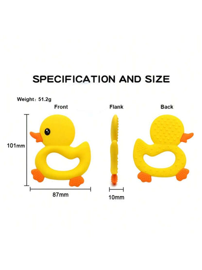 Baby Lovely Duck Silicone Teether Infant Teething Toy Soother During Teething Period