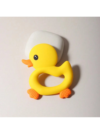 Baby Lovely Duck Silicone Teether Infant Teething Toy Soother During Teething Period