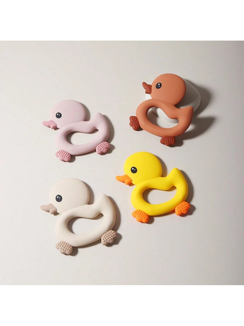 Baby Lovely Duck Silicone Teether Infant Teething Toy Soother During Teething Period