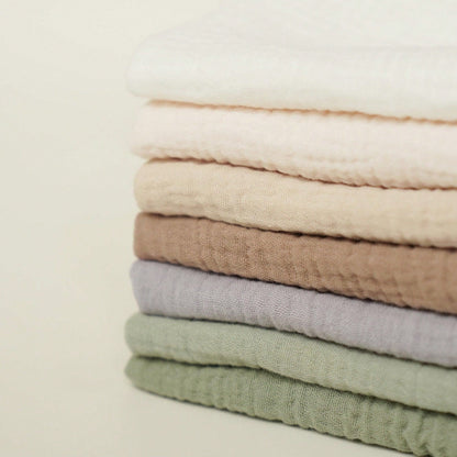 Baby Muslin Washcloths 7-Pack, 100% Cotton Baby Bath Washcloths, Soft & Absorbent Wash Cloths And Burp Cloths For Newborn Kids Girls & Boys