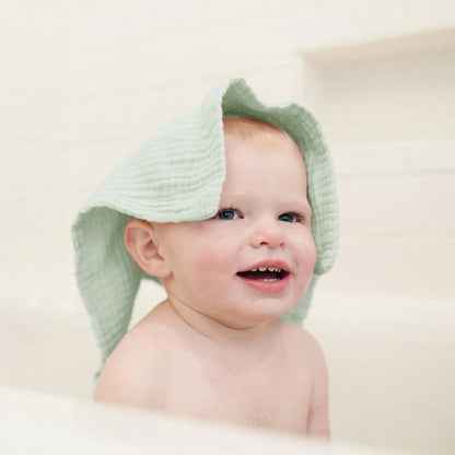 Baby Muslin Washcloths 7-Pack, 100% Cotton Baby Bath Washcloths, Soft & Absorbent Wash Cloths And Burp Cloths For Newborn Kids Girls & Boys