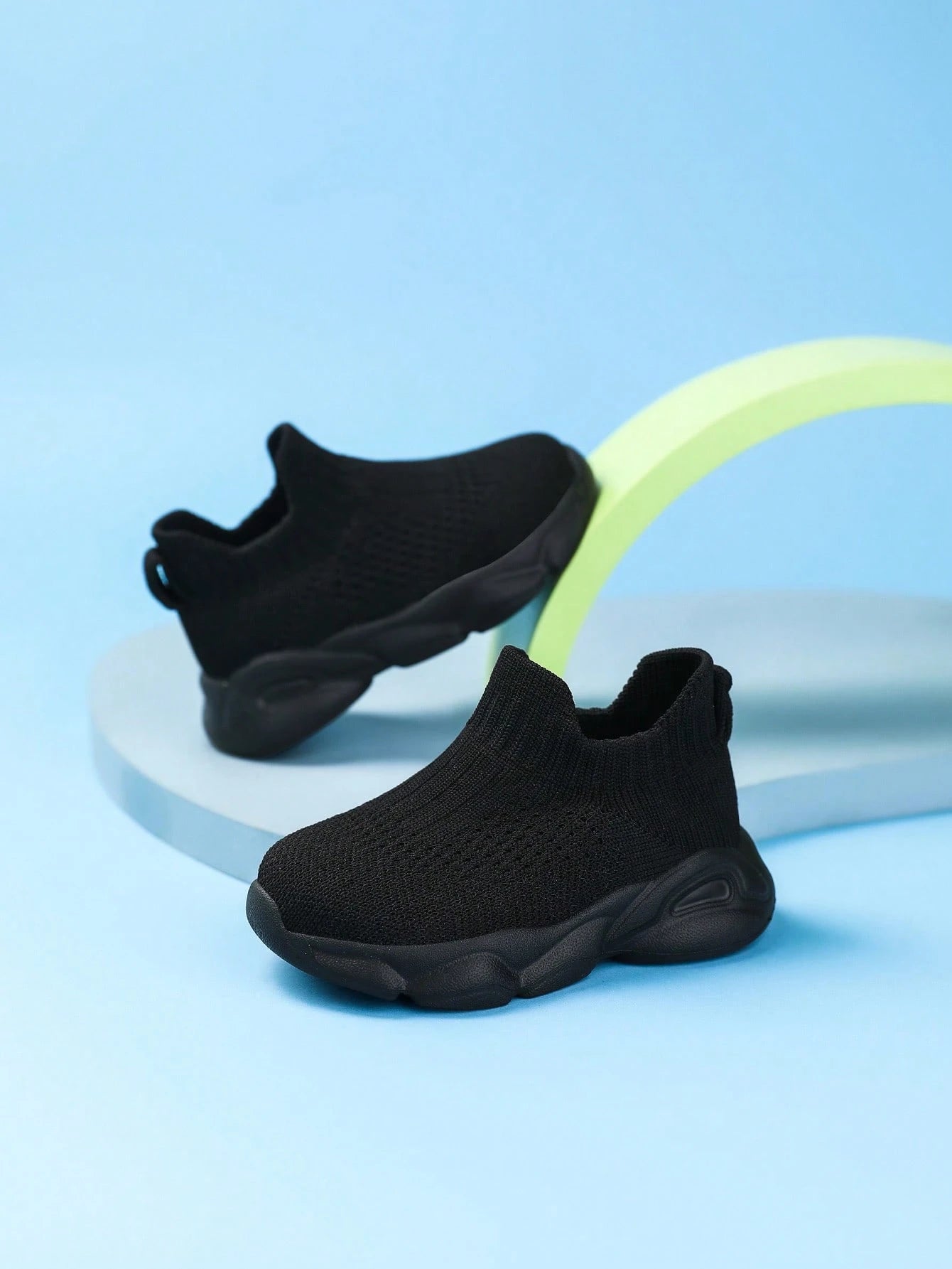 Baby No-Tie Breathable Mesh Soft Bottom Sneakers