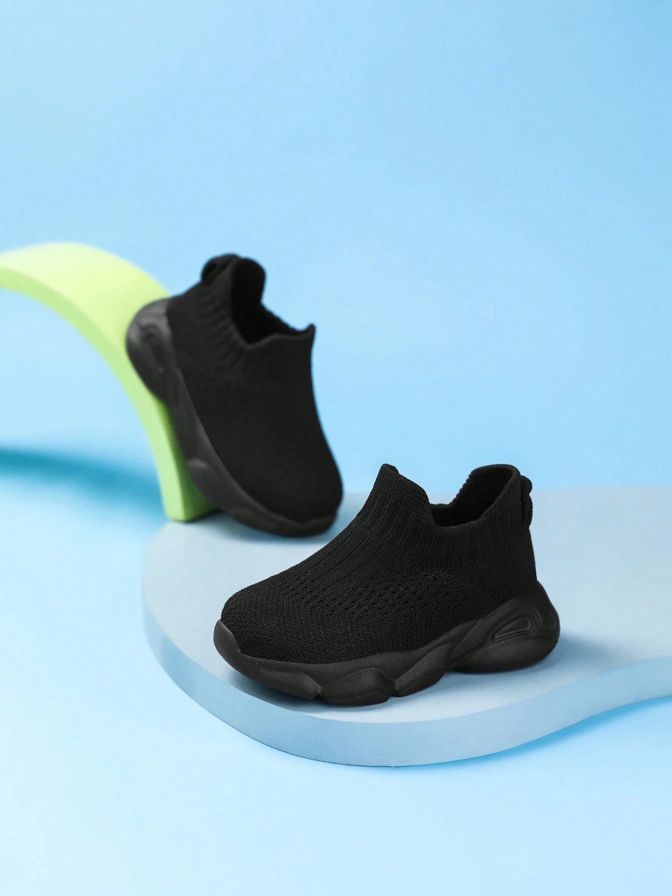 Baby No-Tie Breathable Mesh Soft Bottom Sneakers