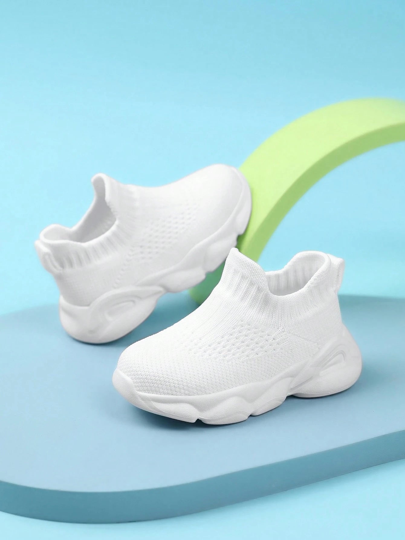 Baby No-Tie Breathable Mesh Soft Bottom Sneakers