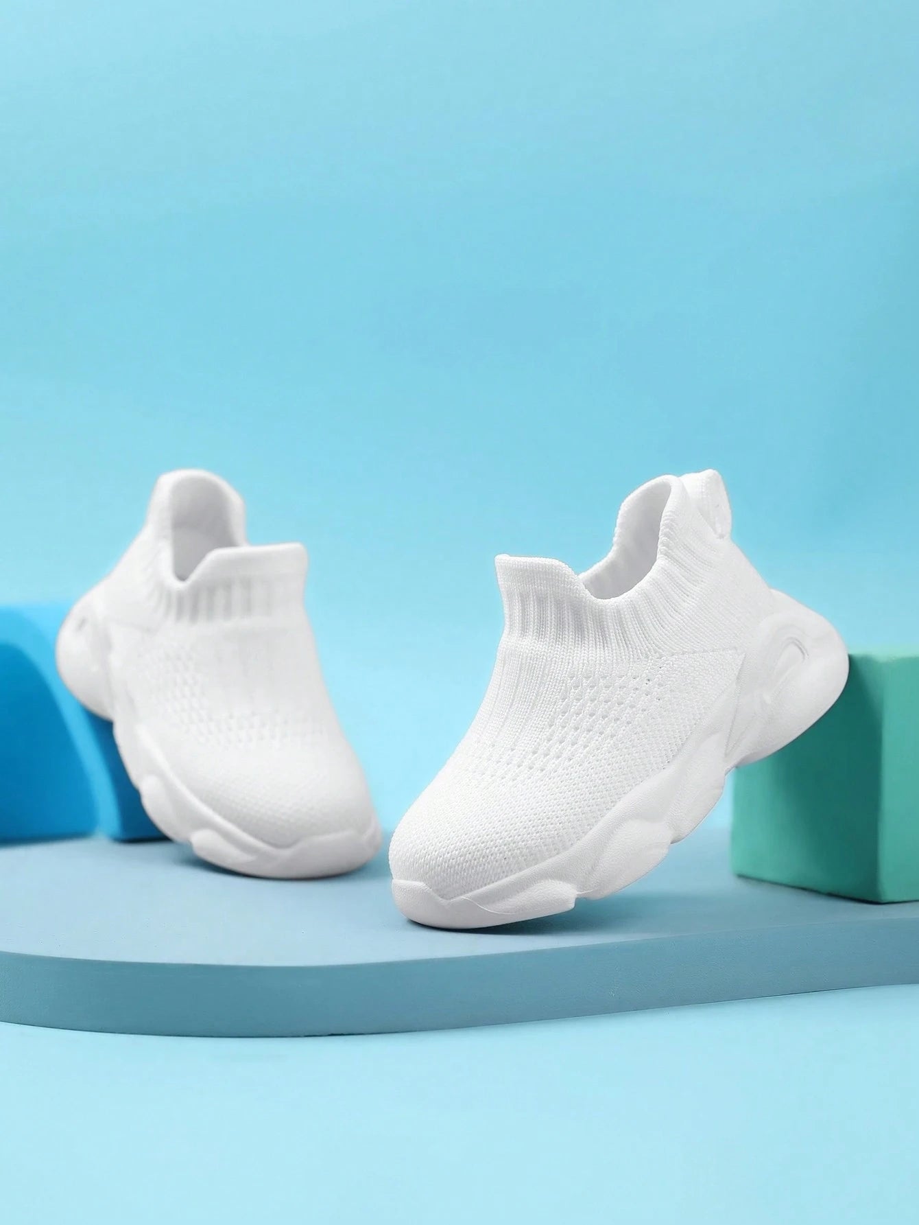 Baby No-Tie Breathable Mesh Soft Bottom Sneakers