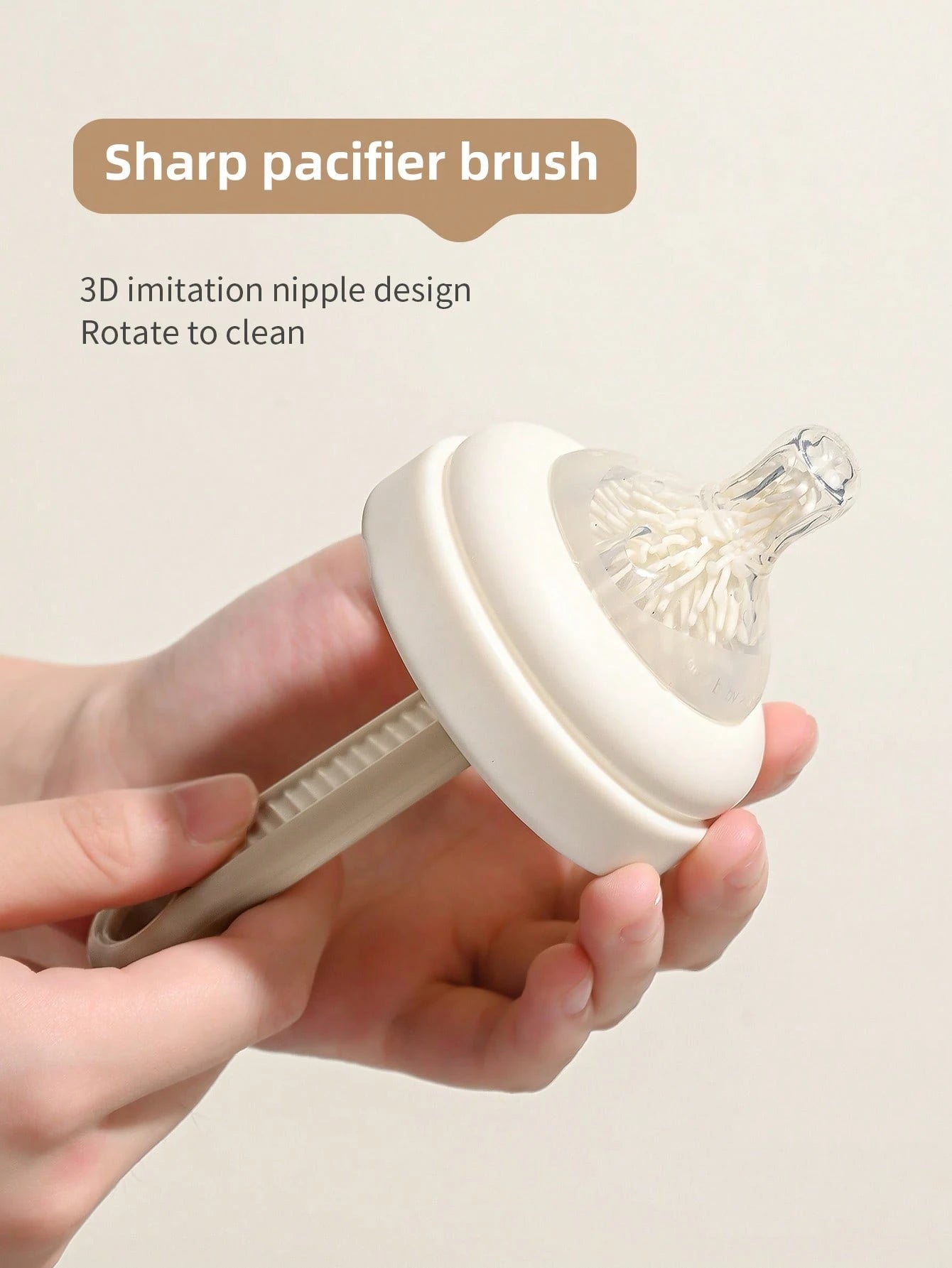 Baby Silicone Bottle Brush, Pacifier Brush, Straw Cleaning Tool, Bottle Mouth Brush, 6-In-1 Set