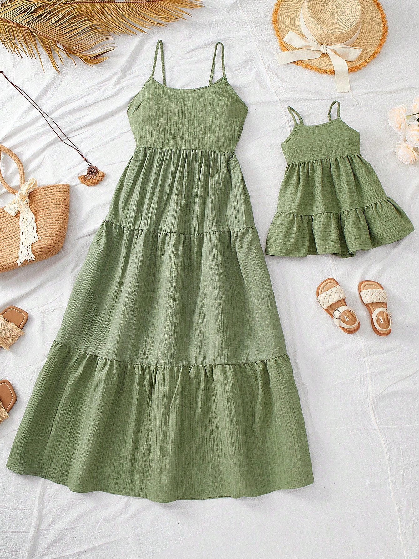Babygirl Cute Summer Casual Vacation Floral Print Camisole Dress