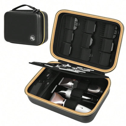 Barber Accessories Bag For Clippers And Supplies, Men Hair Trimmers Box, Portable Clipper Storage Holder Organizer For Hair Cutting, Guard Grooming Kit And Barbers Supplies (Bag Only)