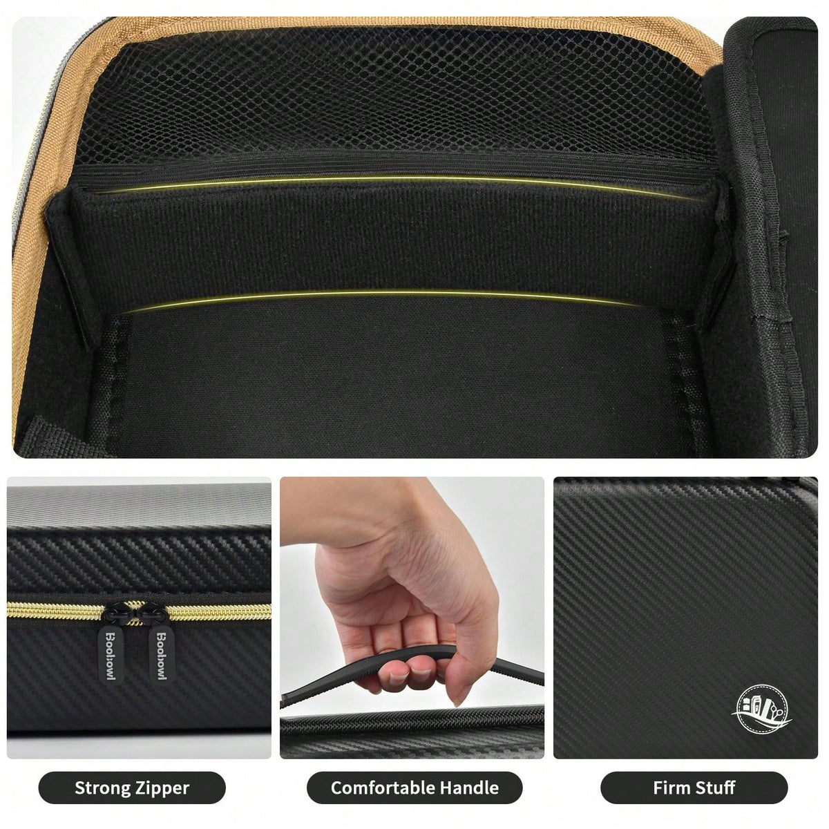 Barber Accessories Bag For Clippers And Supplies, Men Hair Trimmers Box, Portable Clipper Storage Holder Organizer For Hair Cutting, Guard Grooming Kit And Barbers Supplies (Bag Only)