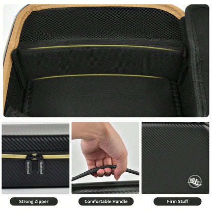Barber Accessories Bag For Clippers And Supplies, Men Hair Trimmers Box, Portable Clipper Storage Holder Organizer For Hair Cutting, Guard Grooming Kit And Barbers Supplies (Bag Only)