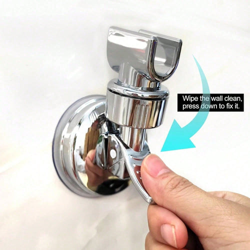 Bathroom Suction Cup Shower Head Holder, Stainless Steel Material, Convenient Storage, Simple To Install
