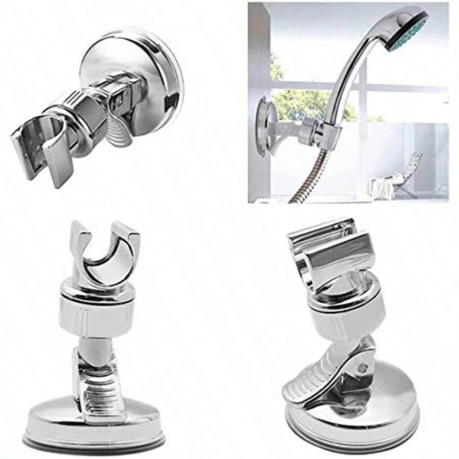 Bathroom Suction Cup Shower Head Holder, Stainless Steel Material, Convenient Storage, Simple To Install