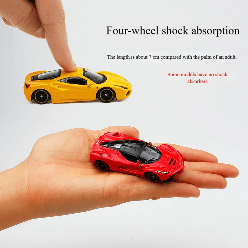 Bburago 1:64 Scale Mustang Shelby GT500 Diecast Model- Actual Size: 3.5 Inches/8.5 Cm (As Shown With Ruler)! Diecast Body, Openable Doors, Rubber Tires- Adult Collectible Gift