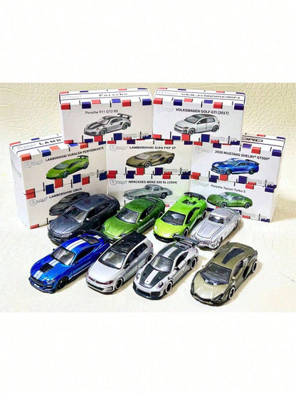 Bburago 1:64 Scale Mustang Shelby GT500 Diecast Model- Actual Size: 3.5 Inches/8.5 Cm (As Shown With Ruler)! Diecast Body, Openable Doors, Rubber Tires- Adult Collectible Gift
